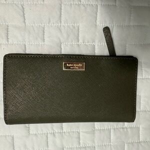 Kate Spade olive green Leather Wallet